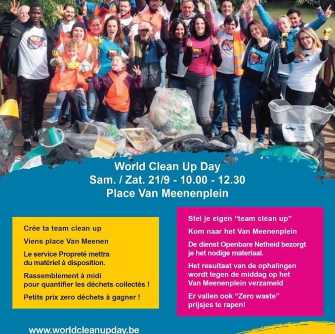 Bewoners Sint-Gillis maken straten schoon op World Clean Up Day